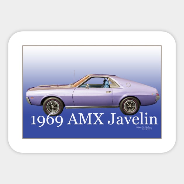 1969 AMX  Javelin Sticker by mtbearded1